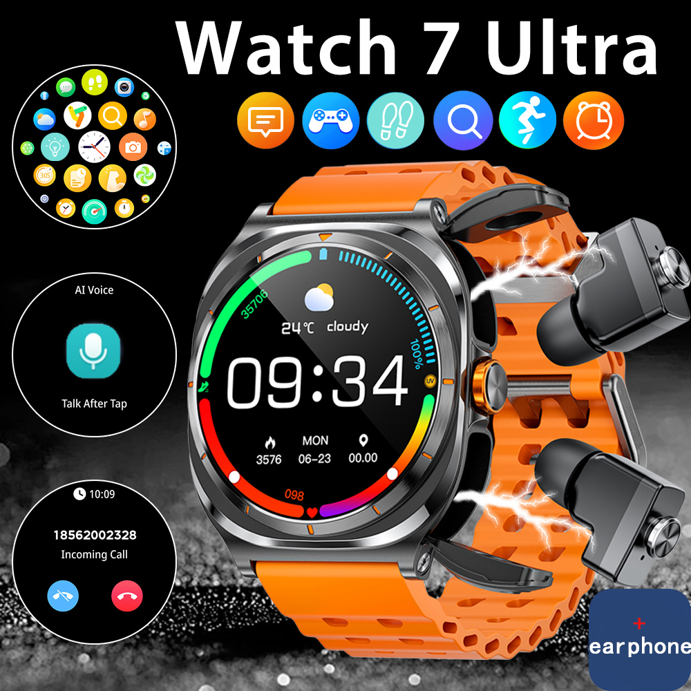 Smartwatch Running Watches For Men - 2026 hot Watch Wireless Earphones 2-in-1