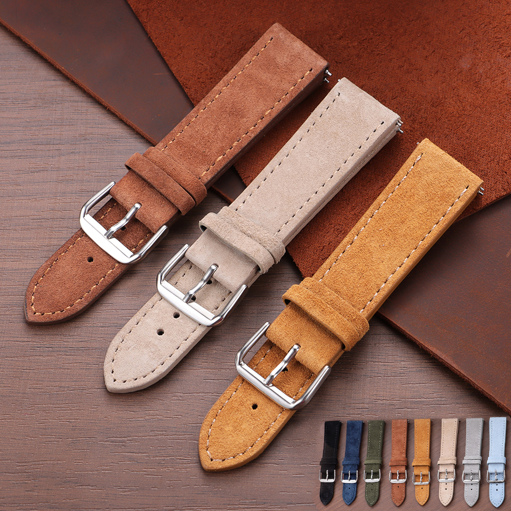 Smartwatch Vintage Watches For Women - Quick Release Strap Vintage Suede Cowhide