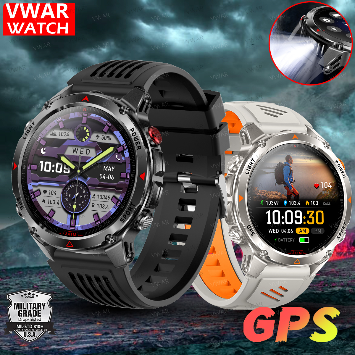 Smartwatch Running Watches For Men - 2025 New Professional GPS Sports Smart