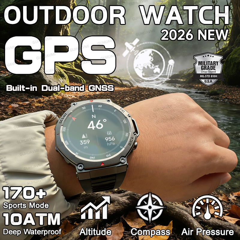 Altimeter Compass Watch - Global Edition Military GPS Smart Watch