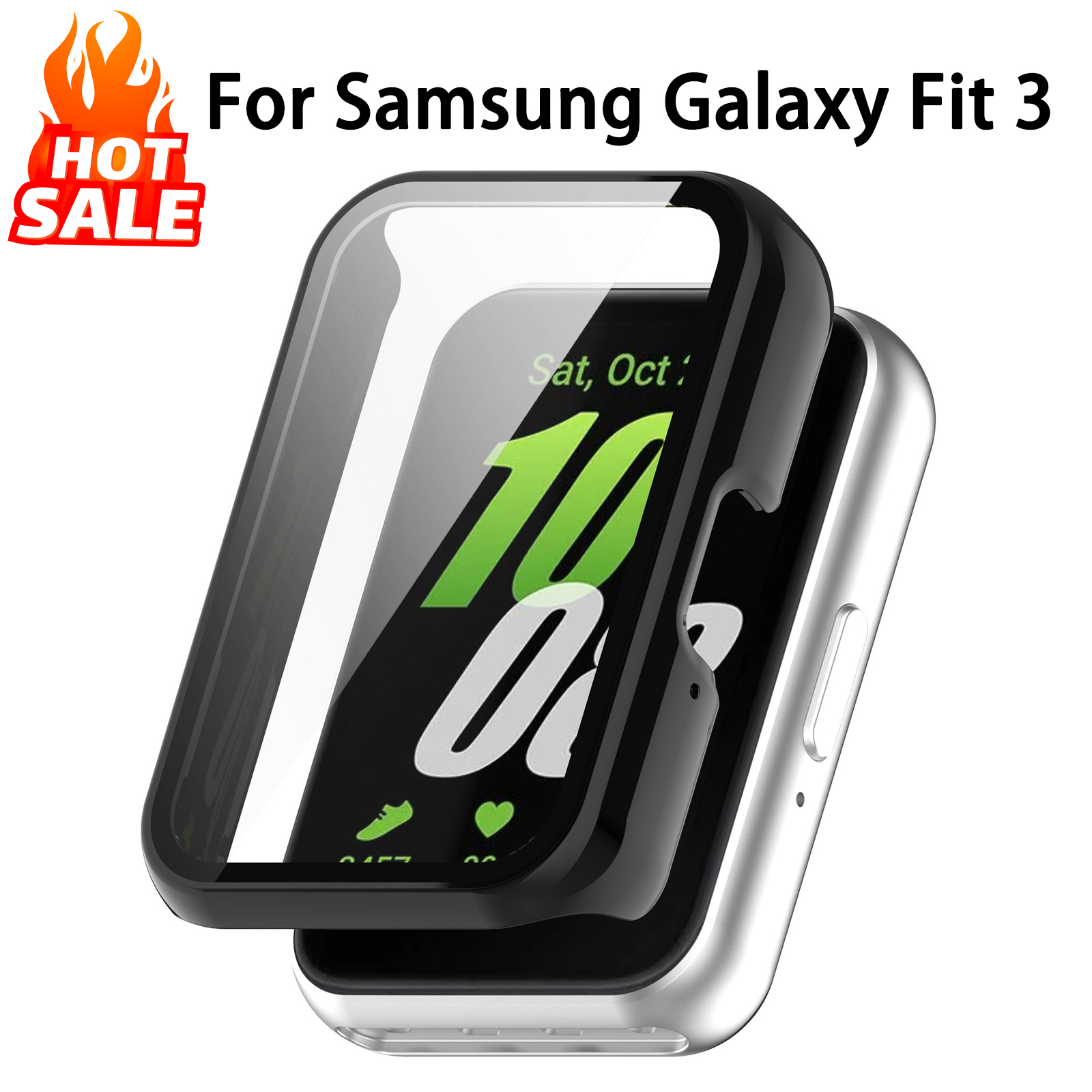 Smartwatch Watches For Girls - Glass+Case For Samsung Galaxy Fit 3