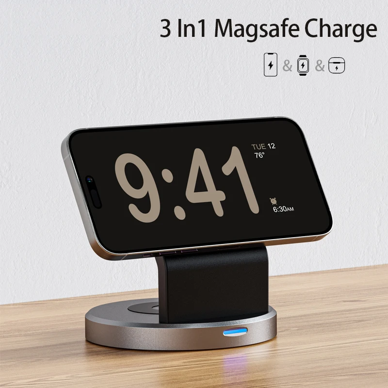 Iwatch Smartwatch - 3 In 1 Magnetic Wireless Charger