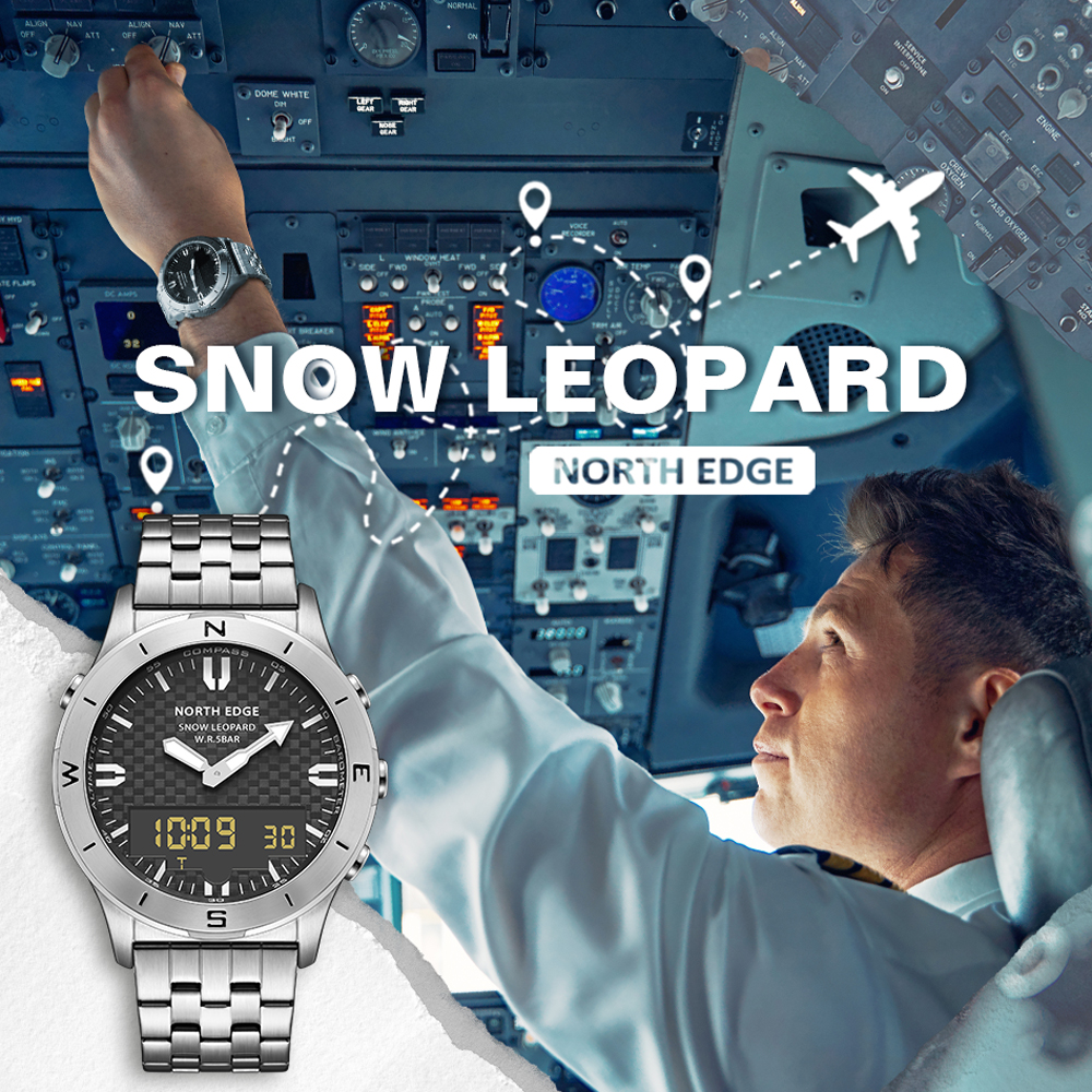 Altimeter Compass Watch - NORTH EDGE Men's Digital Watch Women