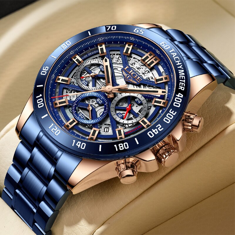 Smartwatch Watches For Men Brands - LIGE 2024 New Men Watch Top