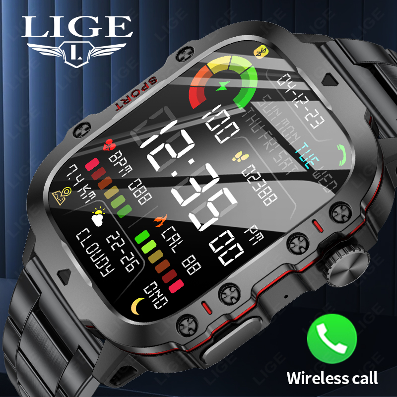 Smartwatch Sports Watches For Women - LIGE Outdoor Men's Sports Smart Watch