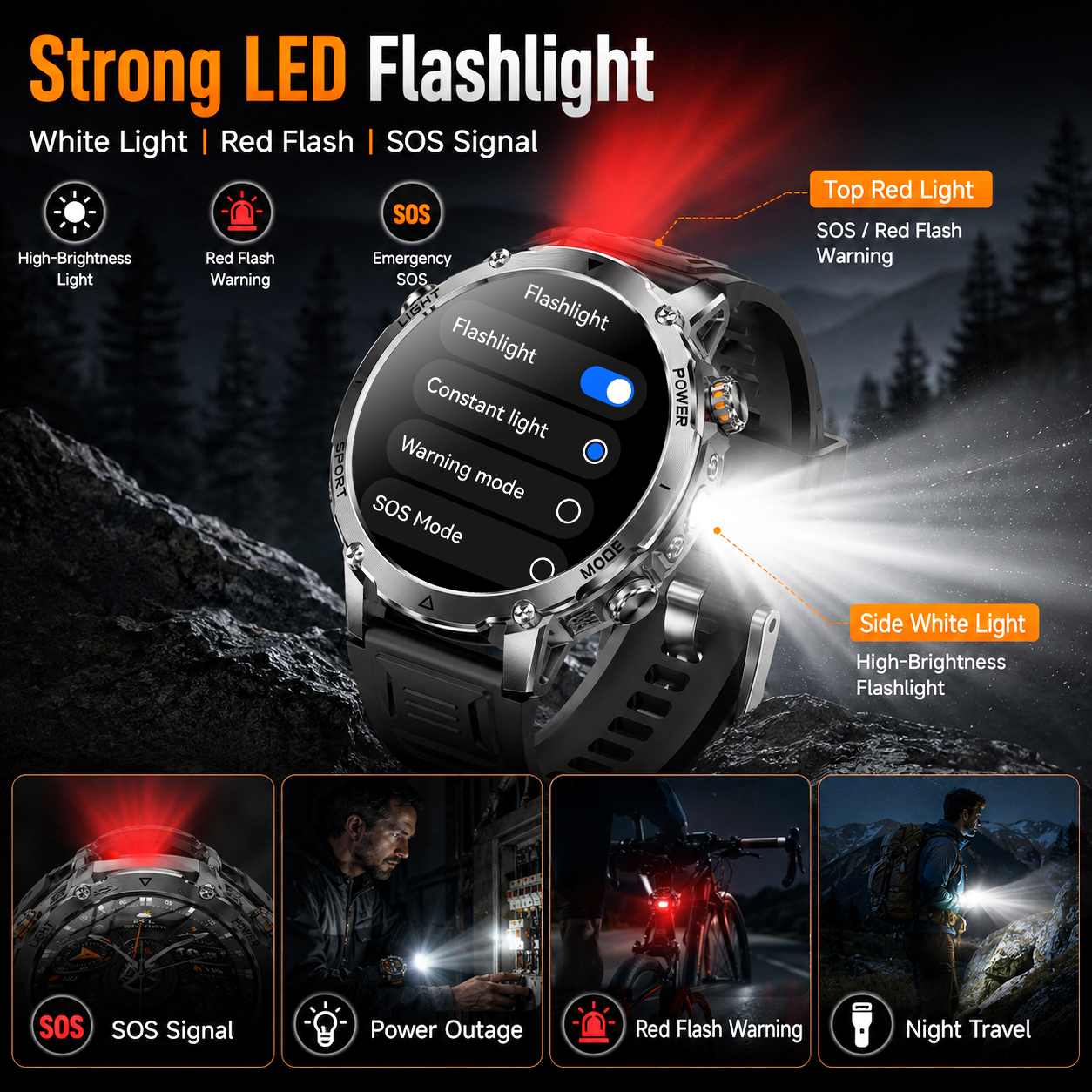 2026 New Rugged Power Smart Wa - Smartwatch Rugged Watches For Men ulasan dan harga