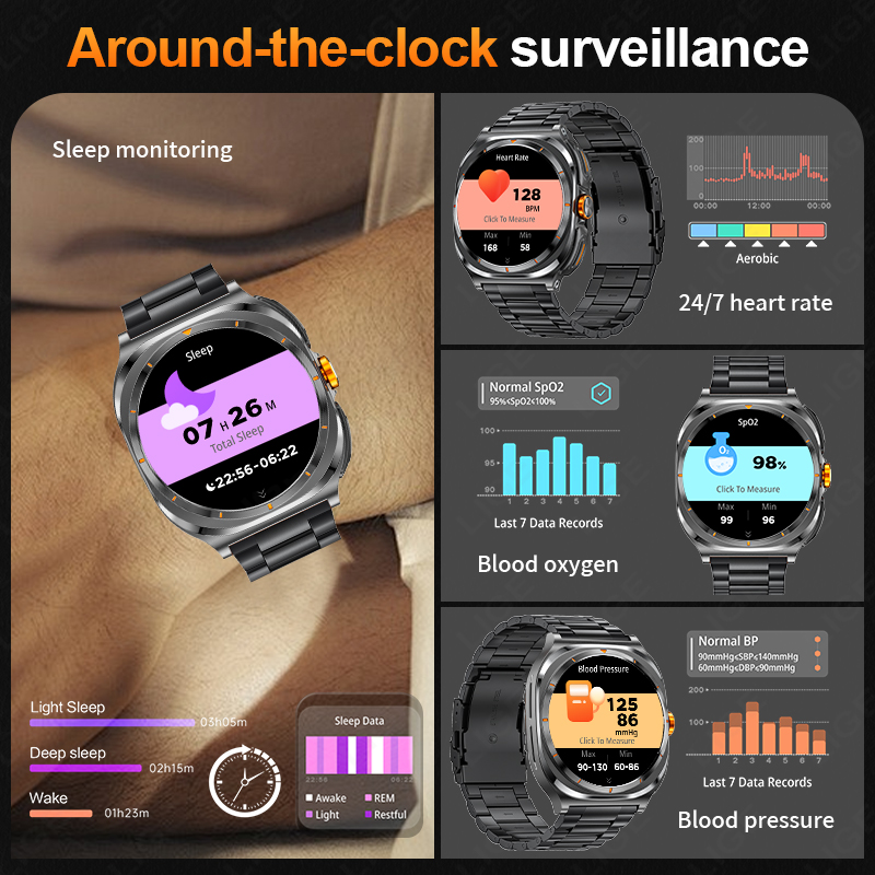 LIGE 2025 Watch Wireless Earph - Smartwatch Running Watches For Men ulasan dan harga