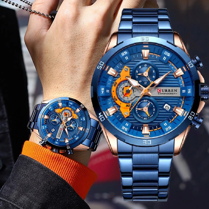 Watches For Men CURREN Man Wri - Smartwatch Watches For Men Brands ulasan dan harga