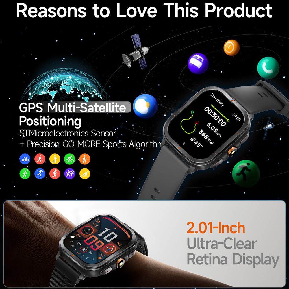 Outdoors GPS Sports Smart Watc - Smartwatch Running Watches For Men ulasan dan harga