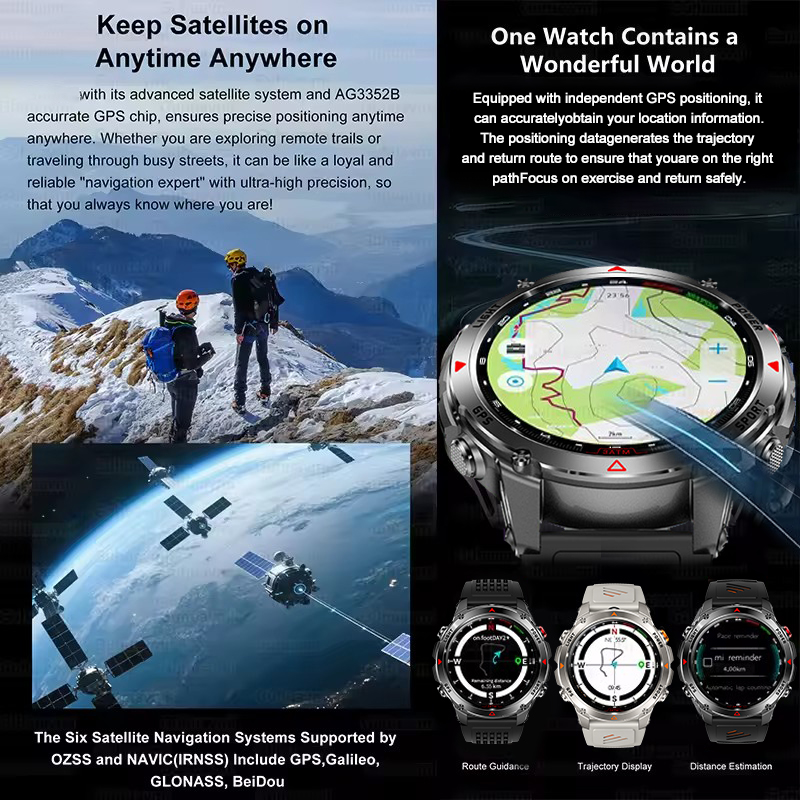 2025New Outdoor Military Smart - Altimeter Compass Watch ulasan dan harga