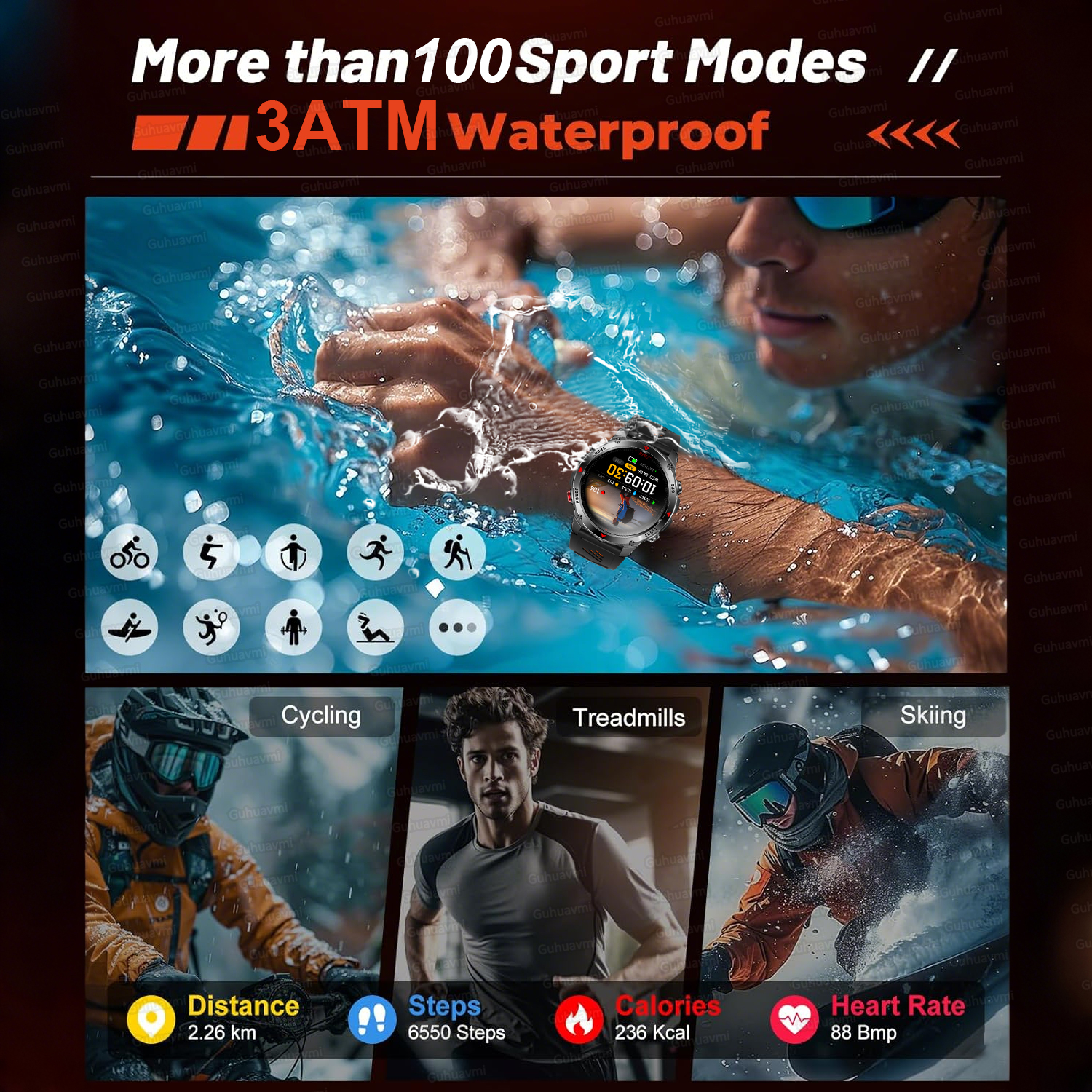 2025New Outdoor Military Smart - Altimeter Compass Watch ulasan dan harga
