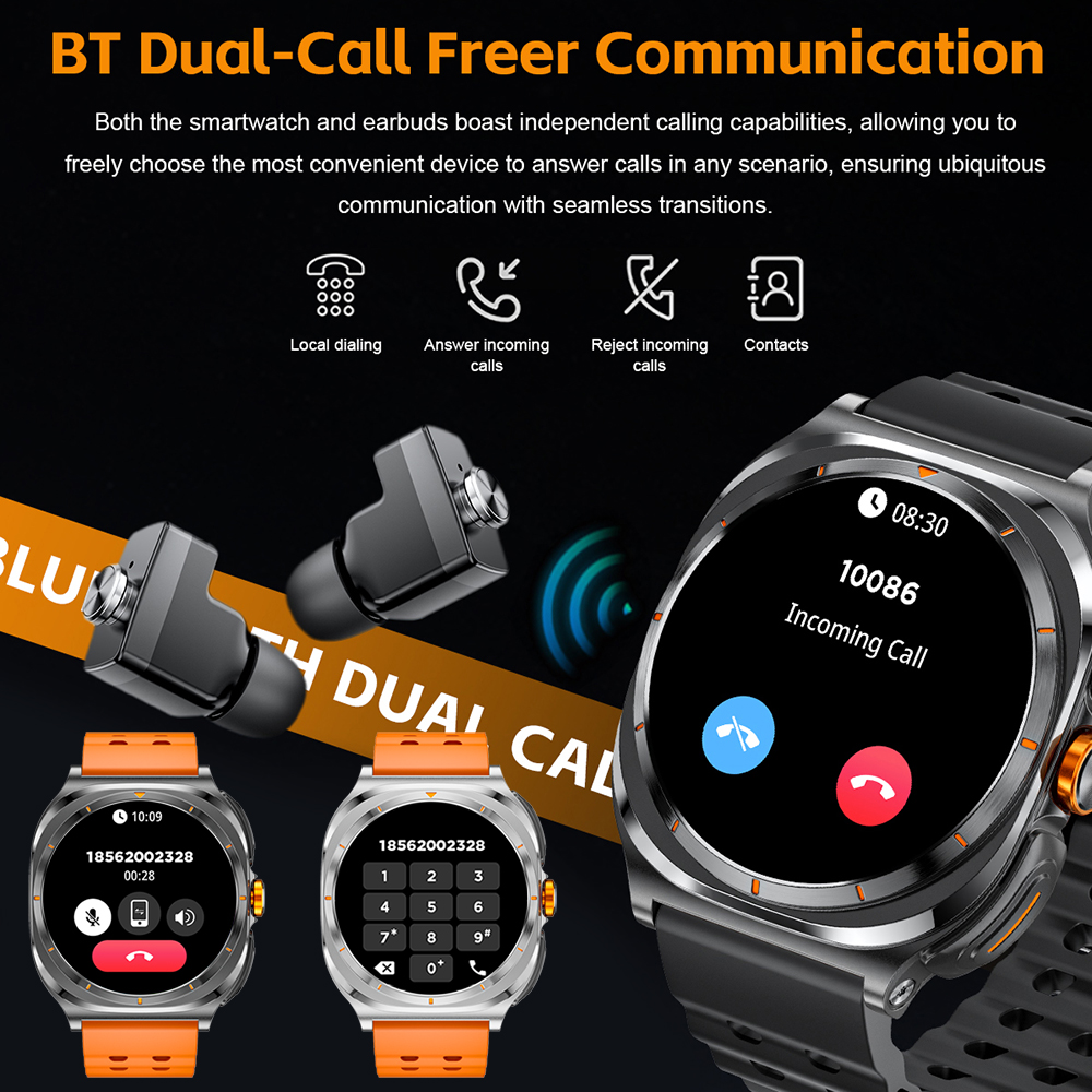 2026 hot Watch Wireless Earpho - Smartwatch Running Watches For Men ulasan dan harga