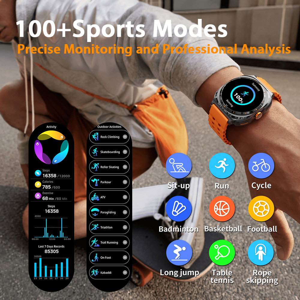 2026 hot Watch Wireless Earpho - Smartwatch Running Watches For Men ulasan dan harga
