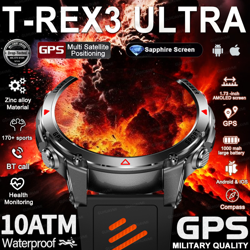 New Military Outdoor GPS Posit - Smartwatch Running Watches For Men ulasan dan harga