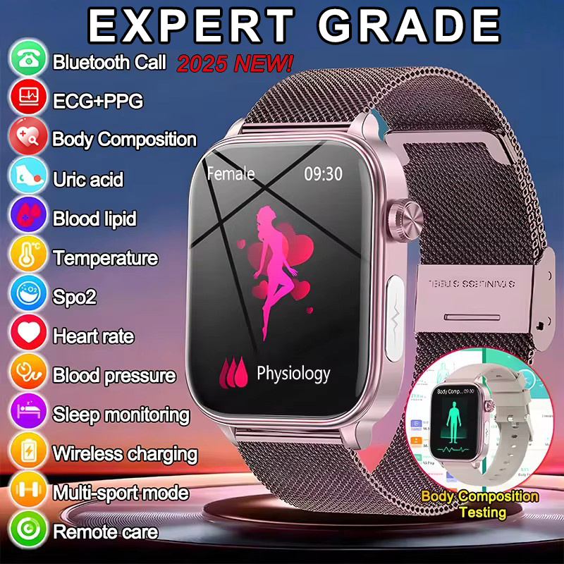 2025 New ECG+PPG Monitoring Sm - Smartwatch Watches For Girls ulasan dan harga