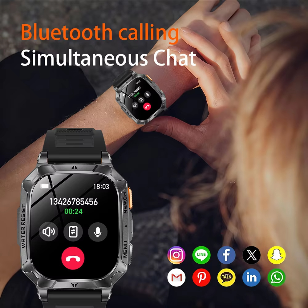 Hot Rugged Outdoor Smart Watch - Smartwatch Rugged Watches For Men ulasan dan harga