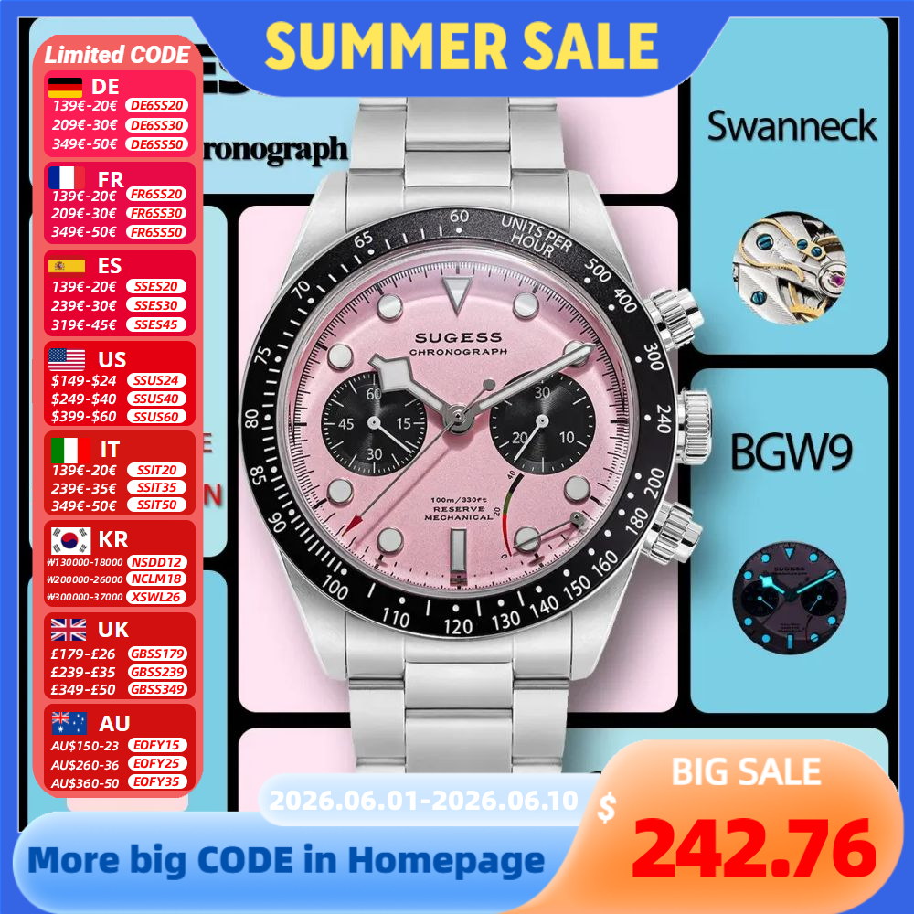 Sugess Chronograph Men Watch O - Diesel Watches Smartwatch ulasan dan harga