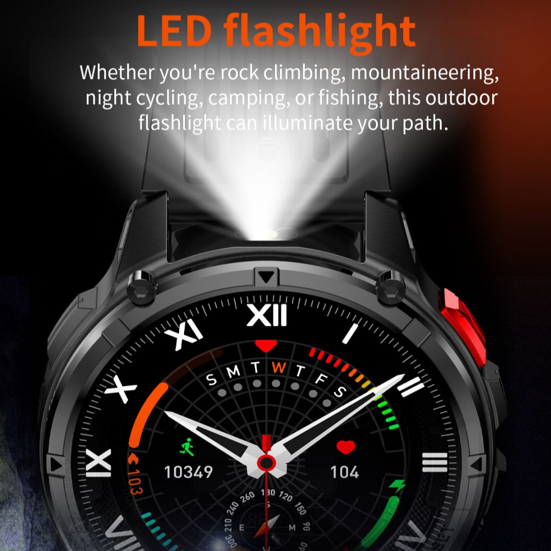 New T-Rex3 Pro 1100mAh Battery - Smartwatch Running Watches For Men ulasan dan harga