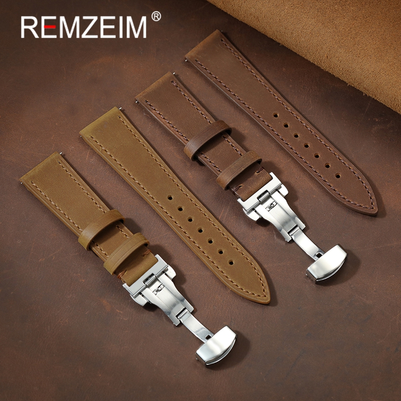 Men Women Unisex Crazy Horse L - Smartwatch Vintage Watches For Women ulasan dan harga