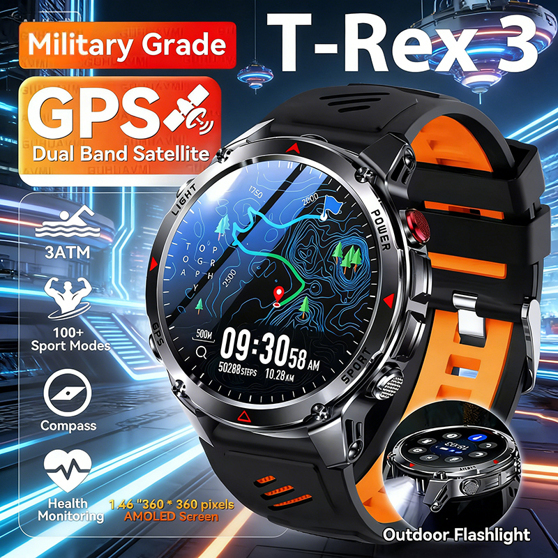 2026 New Military GPS Smart Wa - Smartwatch Running Watches For Men ulasan dan harga