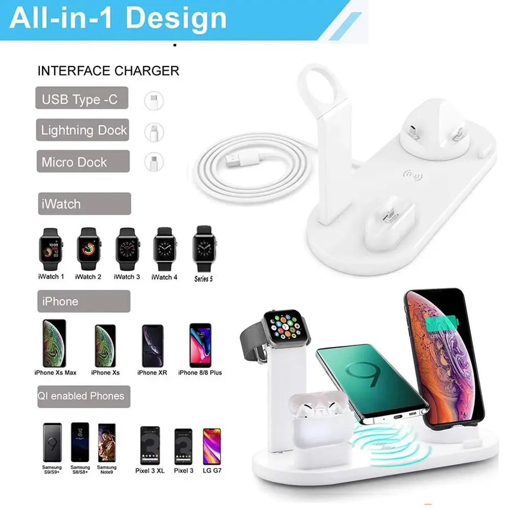 30W 7 in 1 Wireless Charger St - Iwatch Smartwatch ulasan dan harga