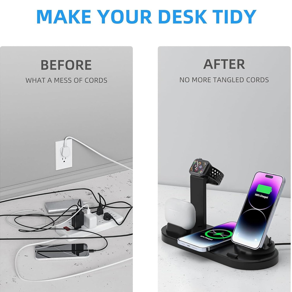30W 7 in 1 Wireless Charger St - Iwatch Smartwatch ulasan dan harga