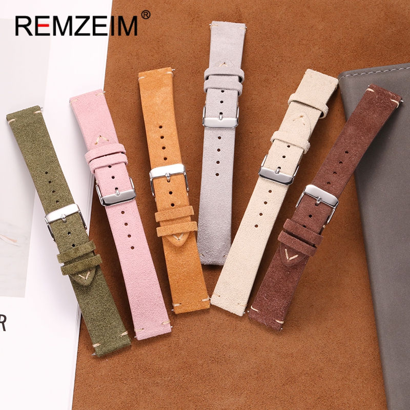 Suede Quick Release Leather Re - Smartwatch Vintage Watches For Women ulasan dan harga