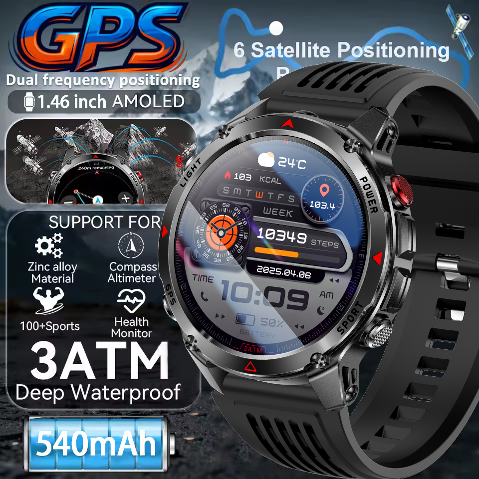2026New Professional GPS Sport - Smartwatch Running Watches For Men ulasan dan harga