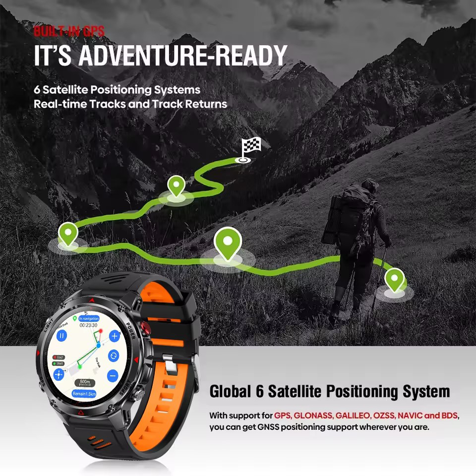 2026New Professional GPS Sport - Smartwatch Running Watches For Men ulasan dan harga