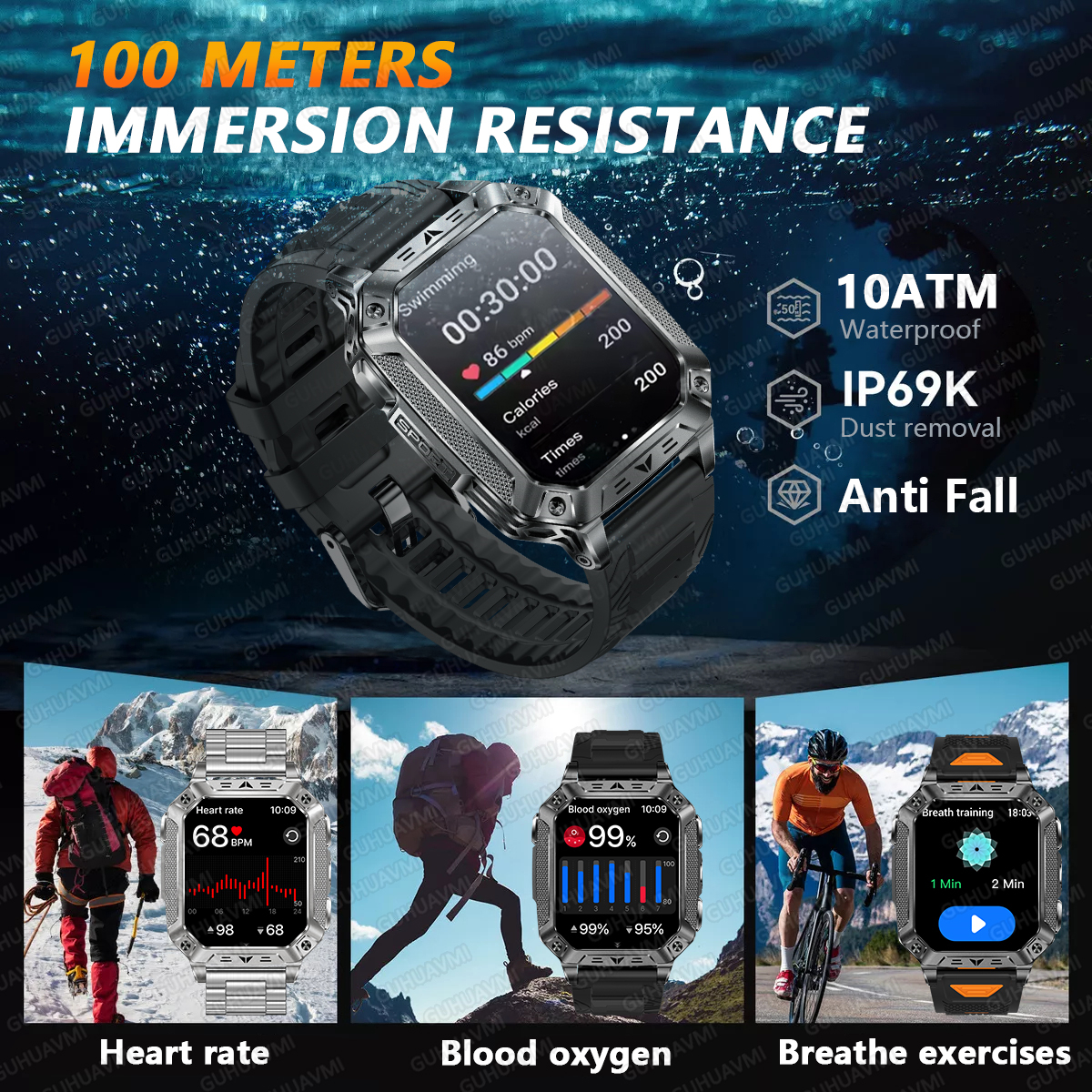 TANK Ultra 2026: 1400mAh Milit - Smartwatch Rugged Watches For Men ulasan dan harga