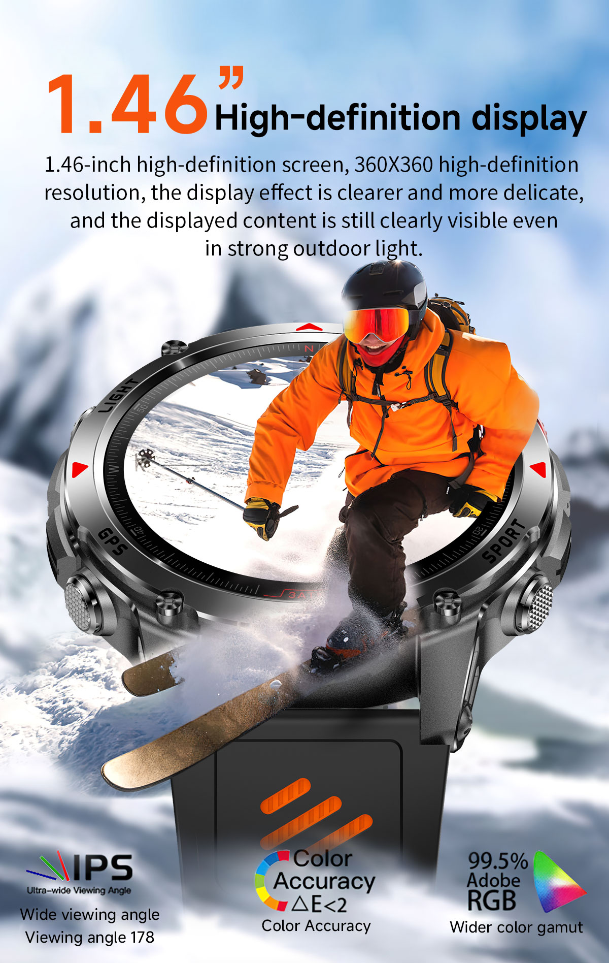 2025 New Professional GPS Spor - Smartwatch Running Watches For Men ulasan dan harga