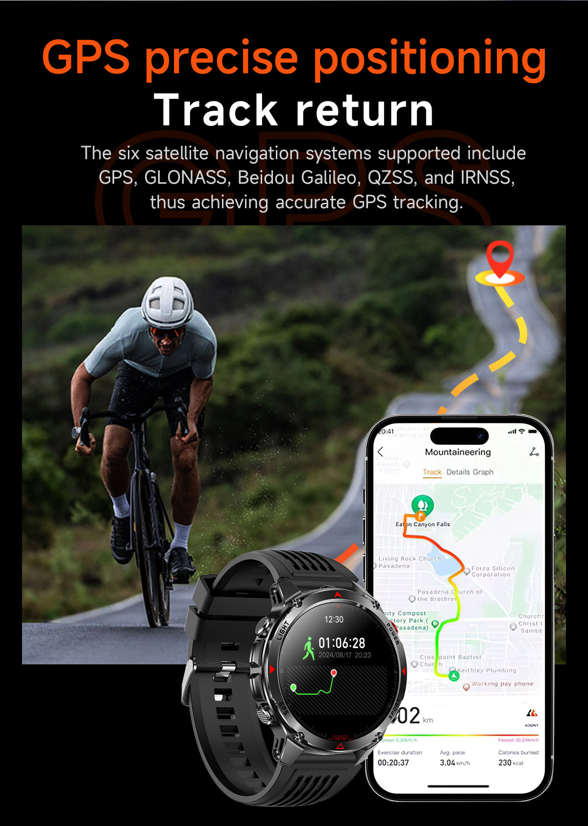 2025 New Professional GPS Spor - Smartwatch Running Watches For Men ulasan dan harga