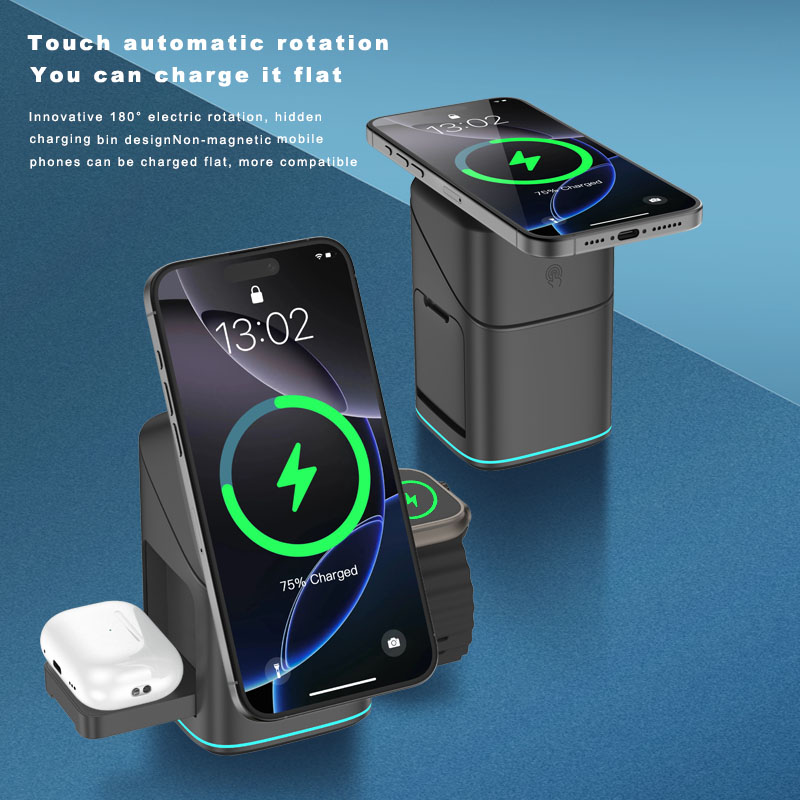 3 in 1 Magnetic Wireless Charg - Iwatch Smartwatch ulasan dan harga
