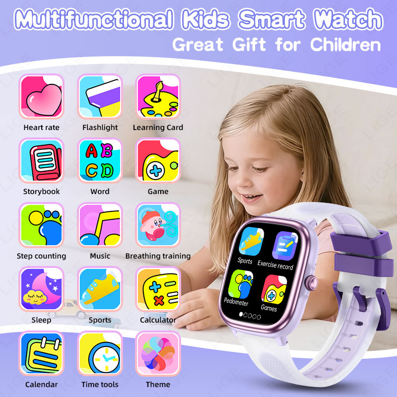 LIGE 2026 New Children Learnin - Smartwatch Watches For Kid Girl ulasan dan harga