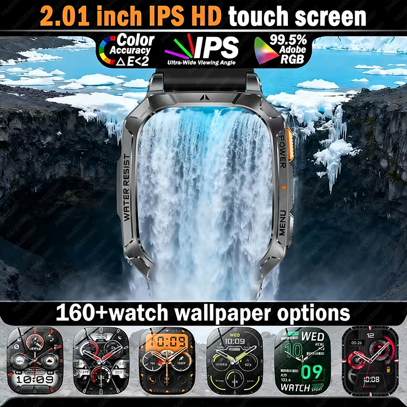 New Rugged Military Smart Watc - Smartwatch Rugged Watches For Men ulasan dan harga