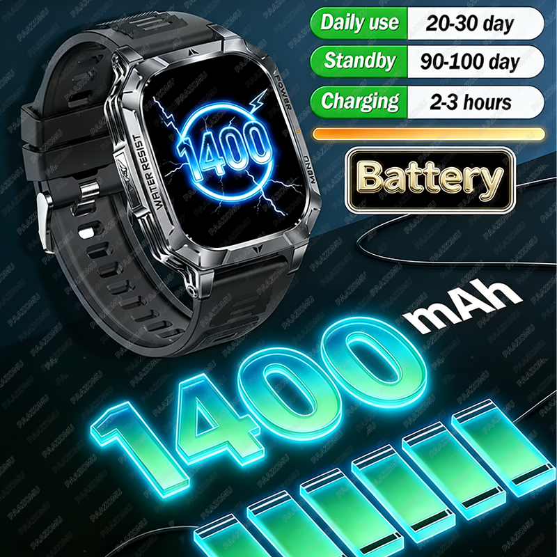 New Rugged Military Smart Watc - Smartwatch Rugged Watches For Men ulasan dan harga