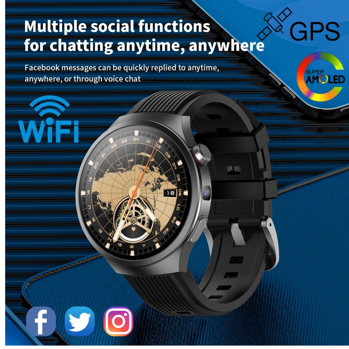 VP30 4G 5G Cellular Smart Watc - Smartwatch Watch Whatsapp ulasan dan harga