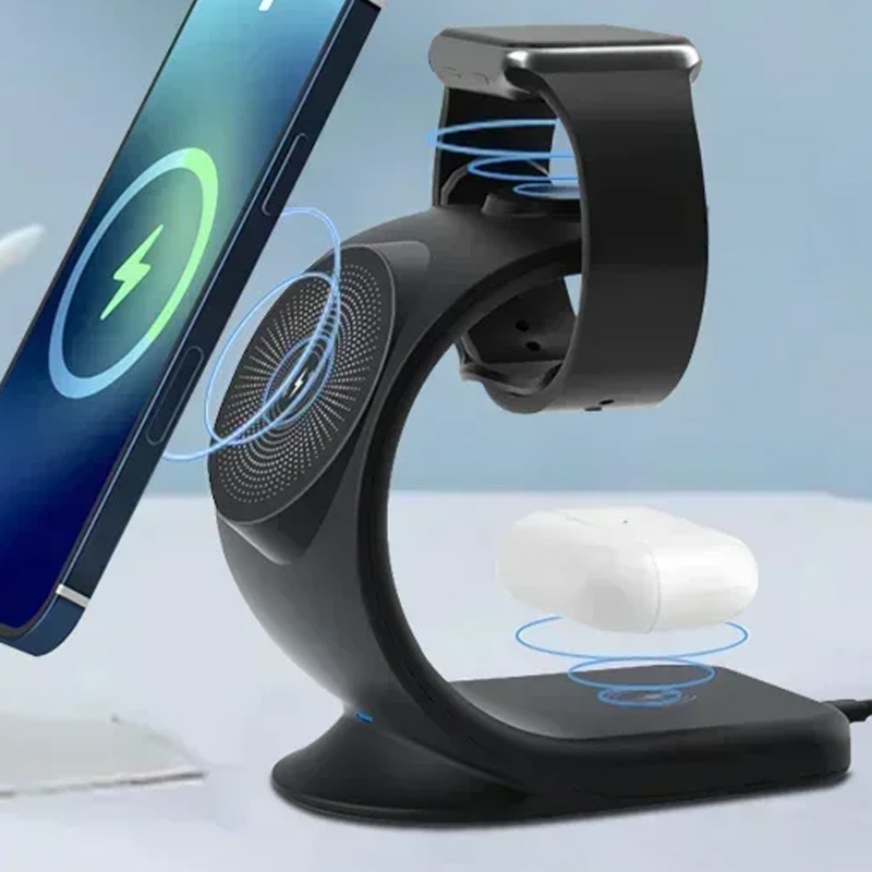 Magnetic Wireless Charger 3 in - Iwatch Smartwatch ulasan dan harga