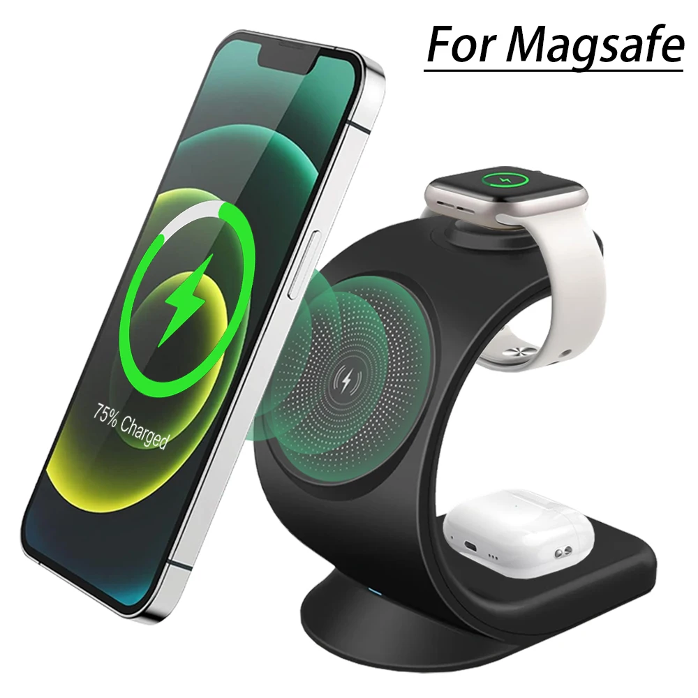 Magnetic Wireless Charger 3 in - Iwatch Smartwatch ulasan dan harga