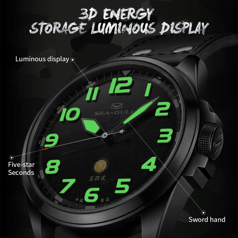 Seagull 43mm Pilot Watch Vinta - Diesel Watches Smartwatch ulasan dan harga