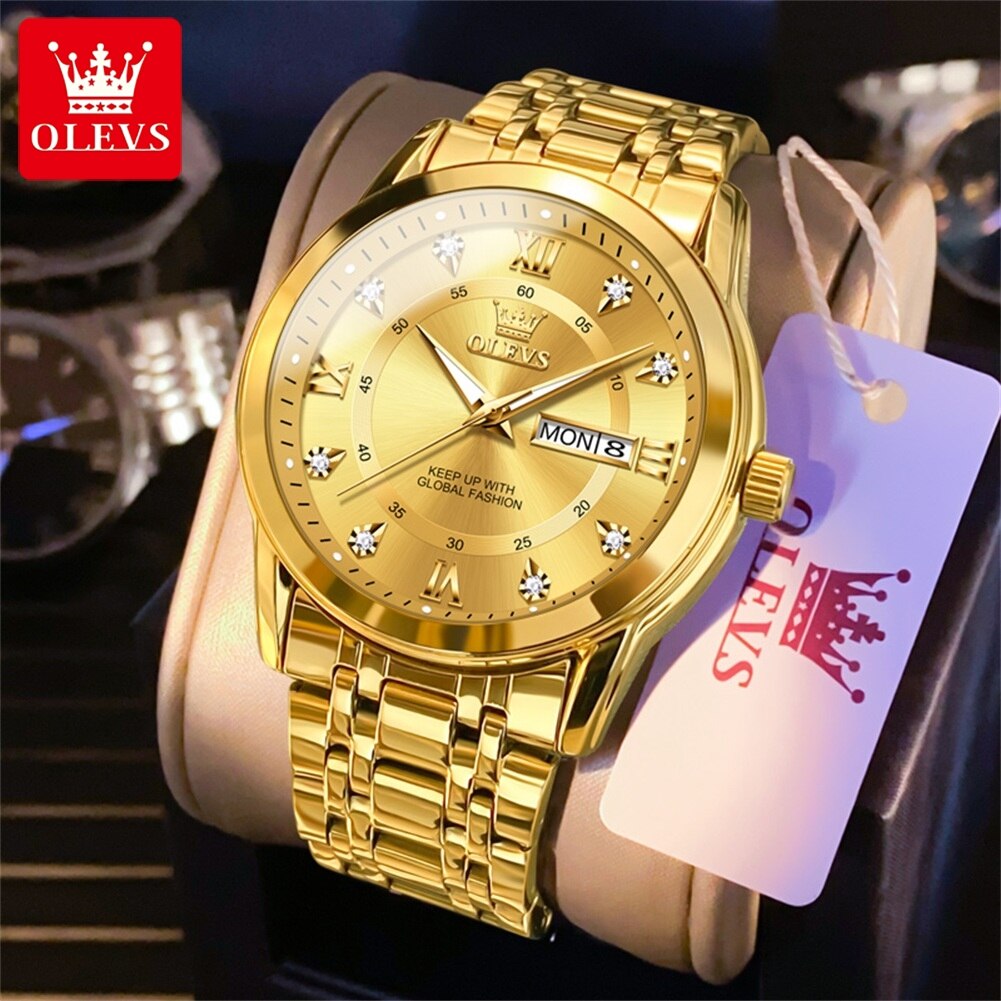 OLEVS Quartz Watch for Men Lux - Diesel Watches Smartwatch ulasan dan harga