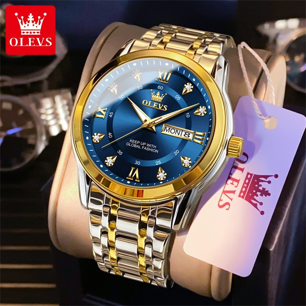 OLEVS Quartz Watch for Men Lux - Diesel Watches Smartwatch ulasan dan harga