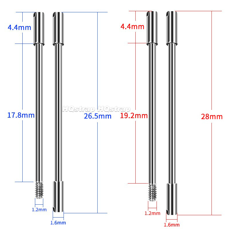 2pcs Stainless Steel Screw Pin - Watch Crown Pusher ulasan dan harga