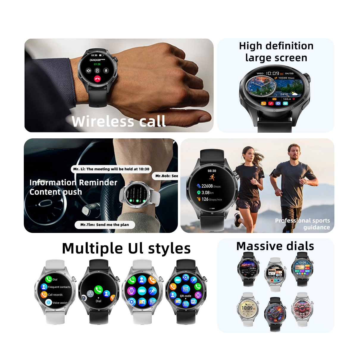 2026 Watch 5 Pro GPS Track Com - Smartwatch Running Watches For Men ulasan dan harga