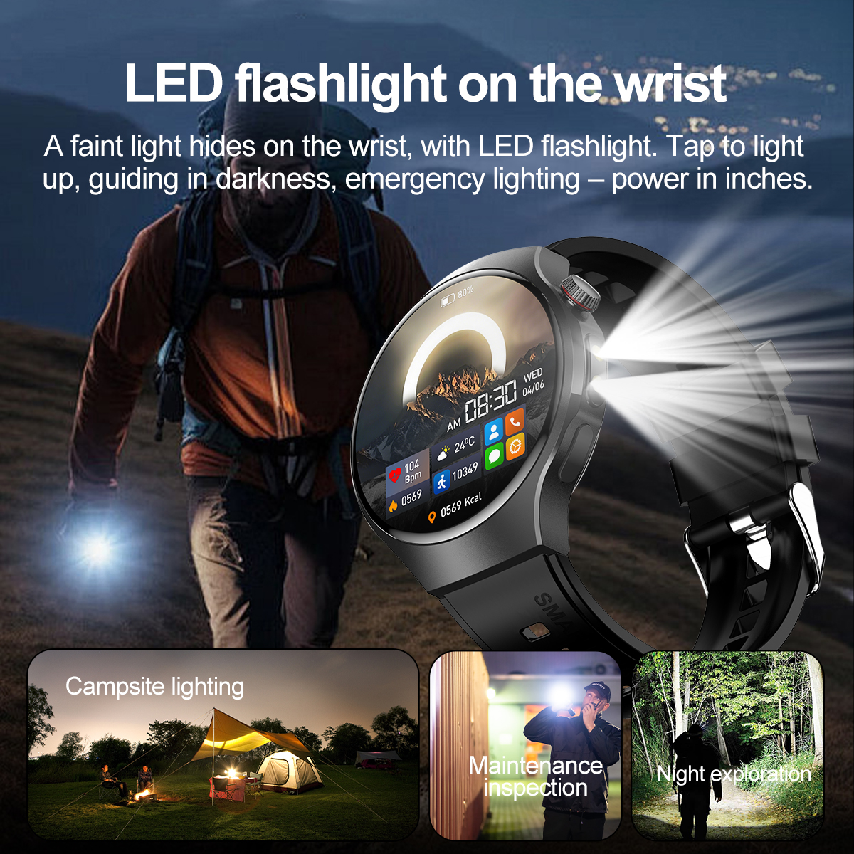 2025 New Outdoor Sports Smart  - Smartwatch Running Watches For Men ulasan dan harga