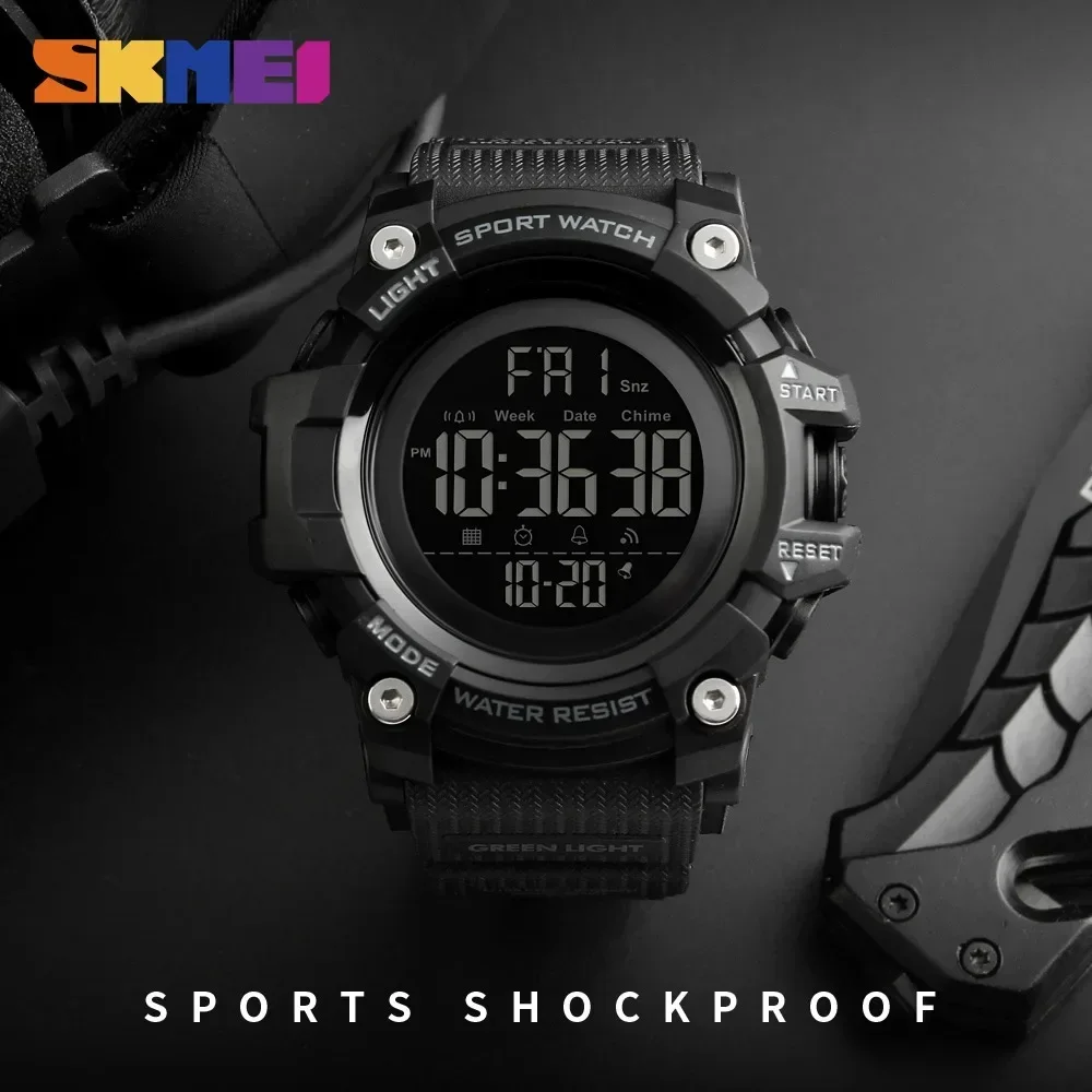 SKMEI 1384 Sport Watch Stopwat - Altimeter Compass Watch ulasan dan harga