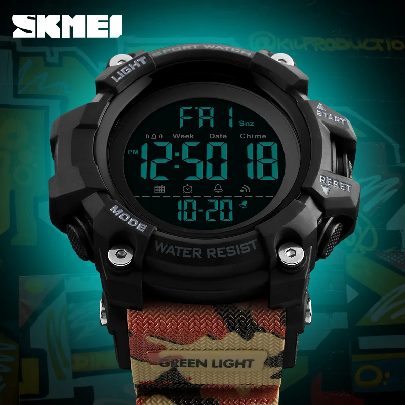 SKMEI 1384 Sport Watch Stopwat - Altimeter Compass Watch ulasan dan harga