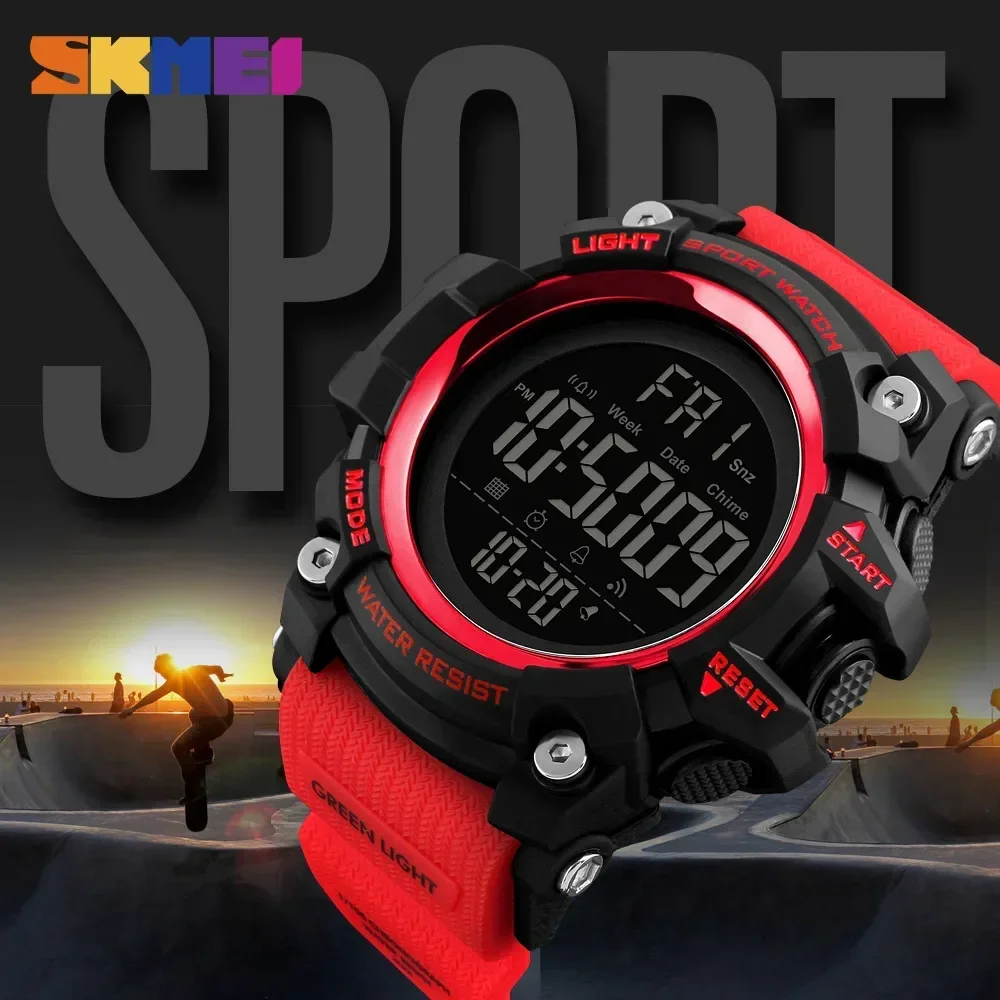 SKMEI 1384 Sport Watch Stopwat - Altimeter Compass Watch ulasan dan harga