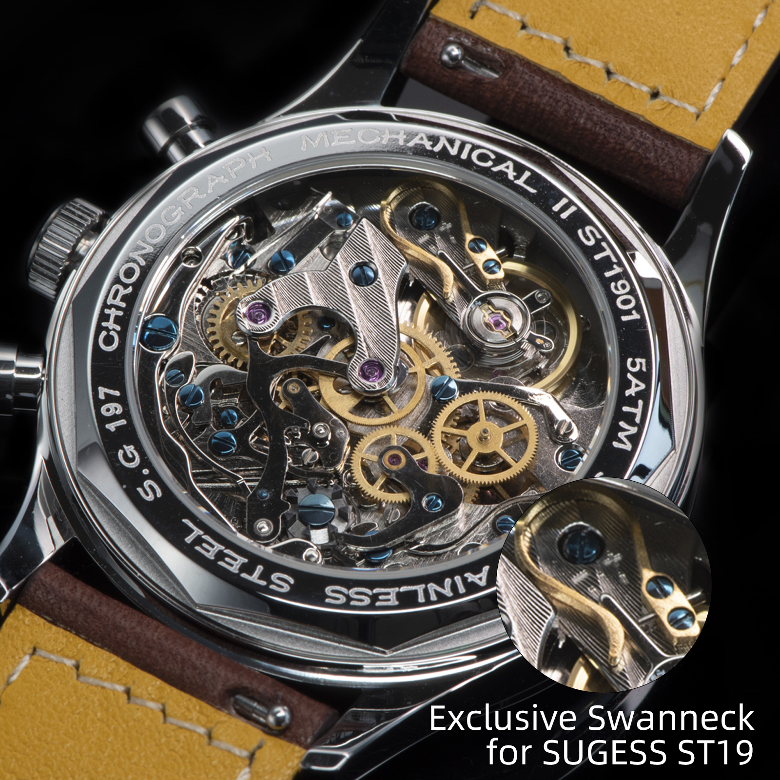 Sugess Pilot Mechanical Watch  - Diesel Watches Smartwatch ulasan dan harga