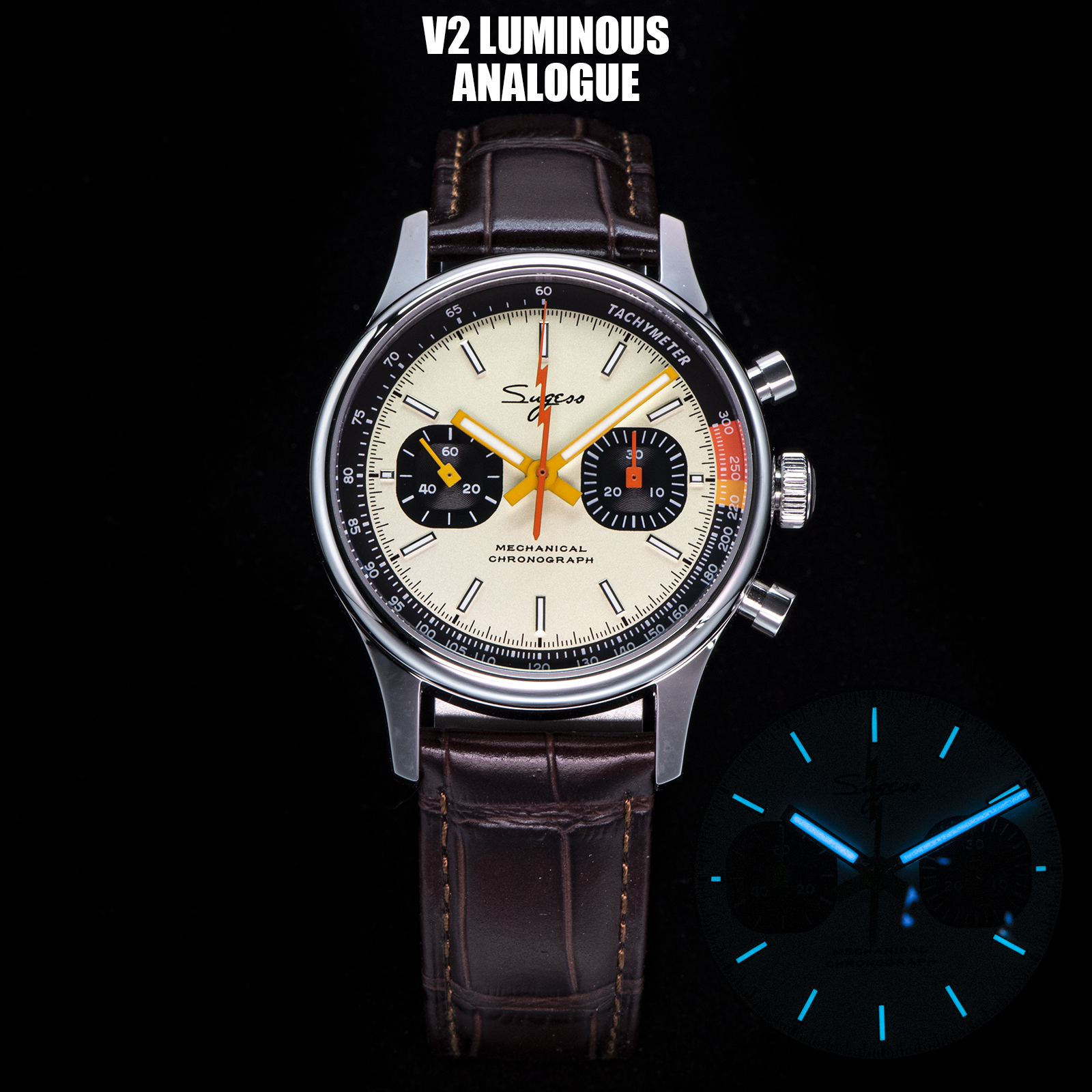 Sugess Pilot Mechanical Watch  - Diesel Watches Smartwatch ulasan dan harga